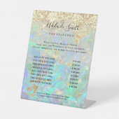 フェイクグリッターオペル価格表台座標識 台座サイン (正面)