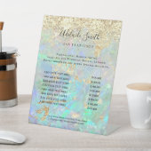 フェイクグリッターオペル価格表台座標識 台座サイン (インサイチュ)