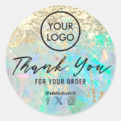 フェイクグリッターオ感謝していパルテクスチャ ラウンドシール (正面)