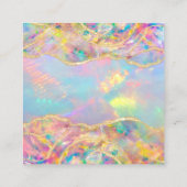 フェイクグリッターオ感謝していパル割引カード スクエア名刺 (裏面)