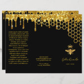 フェイクグリッタークイーンビーのパンフレット (正面/裏面)