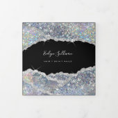 フェイクグリッターシルバー続編3折パンフレット 三つ折りカード (カバー)