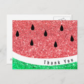 フェイクグリッタースライス感謝していユー ポストカード (正面/裏面)