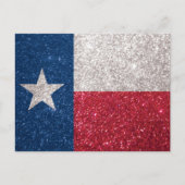 フェイクグリッターテキサス州国旗 ポストカード (正面)