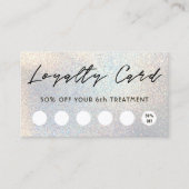 フェイクグリッターテクスチャロイヤリティカード 名刺 (正面)