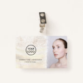 ・フェイクグリッターデザイン バッジ (正面クリップ)