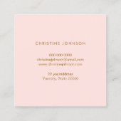 フェイクグリッタードリップクイーンビー四角名刺 スクエア名刺 (裏面)