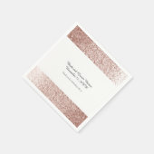 フェイクグリッターバラ金ゴールド スタンダードカクテルナプキン (角)