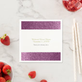 フェイクグリッターパープ結婚リン スタンダードカクテルナプキン (インサイチュ)