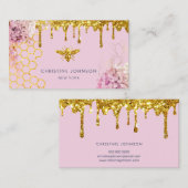 フェイクグリッタービーと花名刺 名刺 (正面/裏面)