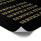 フェイクグリッタービーのロゴ価格表ポスター ポスター (角)