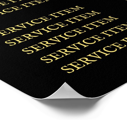 フェイクグリッタービーのロゴ価格表ポスター ポスター (角)