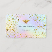 フェイクグリッタービーパステルの色の背景 名刺 (正面)
