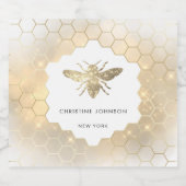 フェイクグリッタービー スパークリングワインラベル (シングルラベル)