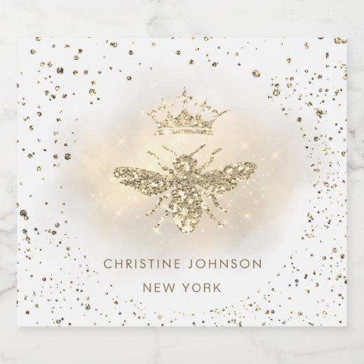 フェイクグリッタービー リキュールボトルラベル (シングルラベル)