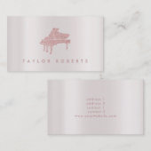 フェイクグリッターピアノのメタリフェイクック効果 名刺 (正面/裏面)