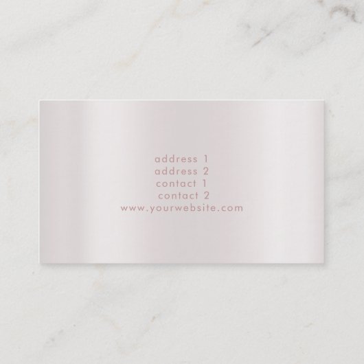 フェイクグリッターピアノのメタリフェイクック効果 名刺 (裏面)