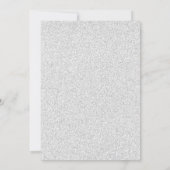 フェイクグリッターフォーマルフローリッシュ–5x7ウェディング招待 招待状 (裏面)