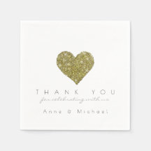 フェイクグリッターラブハート結婚式レセプションパーティー