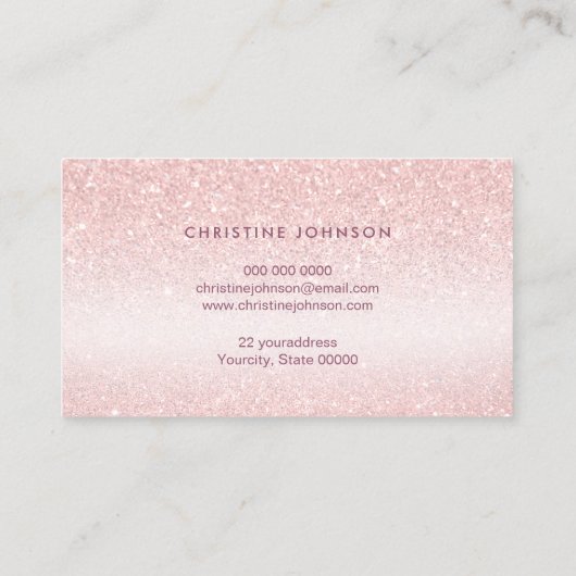 フェイクグリッターロータロゴロイヤリティカード 名刺 (裏面)