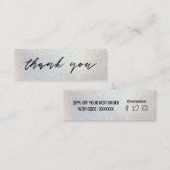 フェイクグリッター割引カード スキニー名刺 (正面/裏面)