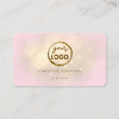 フェイクグリッター効果ロゴ名刺 名刺 (正面)