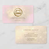 フェイクグリッター効果ロゴ名刺 名刺 (正面/裏面)