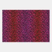 フェイクグリッター動物ヒョウ柄の包装紙 ラッピングペーパーシート (正面2)