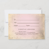 フェイクグリッター及びホイル蝶ギフト券 (裏面)