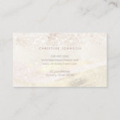 フェイクグリッター及び箔パターンエステティシャン 名刺 (裏面)