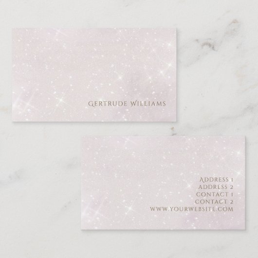 フェイクグリッター名刺 名刺 (正面/裏面)