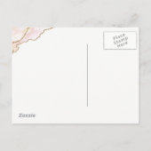 フェイクグリッター大理石感謝していユー 案内ポストカード (裏面)