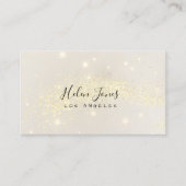フェイクグリッター星セピア色 名刺 (正面)