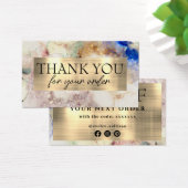 フェイクグリッター水の色感謝していは割引カード (デスク)