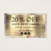 フェイクグリッター水の色感謝していは割引カード (裏面)