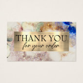 フェイクグリッター水の色感謝していは割引カード (正面)