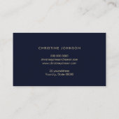 フェイクグリッター海波黄金の貝殻 名刺 (裏面)