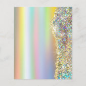 フェイクグリッター箔シークインフライヤー チラシ (裏面)