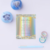 フェイクグリッター箔シークインフライヤー チラシ (シングル)