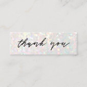 フェイクグリッター背景ミニ名刺 スキニー名刺 (正面)