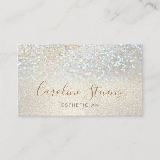 フェイクグリッター背景 名刺 (正面)