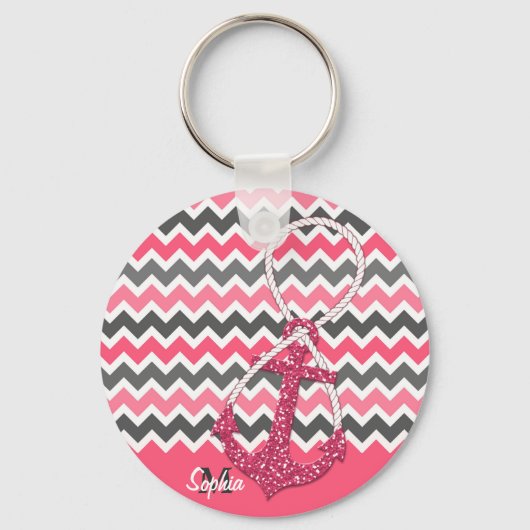 フェイクグリッター航海のいかり無限大 キーホルダー (正面)