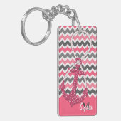 フェイクグリッター航海のいかり無限記号 キーホルダー (正面左)