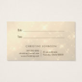 フェイクグリッター蝶ロゴアポイントメントカード (裏面)