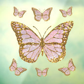 フェイクグリッター蝶 ウィンドウサイン (シート3)