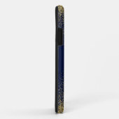 フェイクグリッター金ゴールドモノグラム名 Case-Mate iPhoneケース (裏面/右)