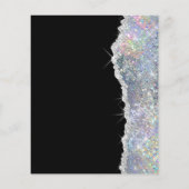 フェイクグリッター銀シークインフライヤー チラシ (裏面)