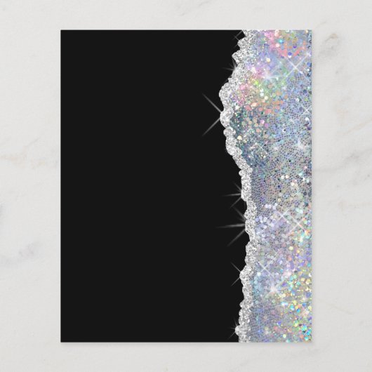 フェイクグリッター銀シークインフライヤー チラシ (裏面)