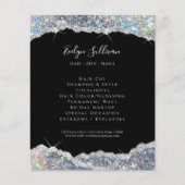 フェイクグリッター銀シークインフライヤー チラシ (正面)