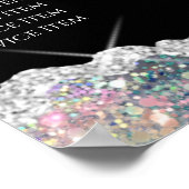 フェイクグリッター銀セクイン価格表ポスター ポスター (角)